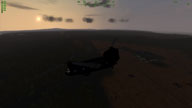 VTE ArmA 2 Screenshot: ACH-47A Plei Me SF Base Flyover At Sunset