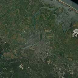 VTE Vietnam Hue City Satellite Texture